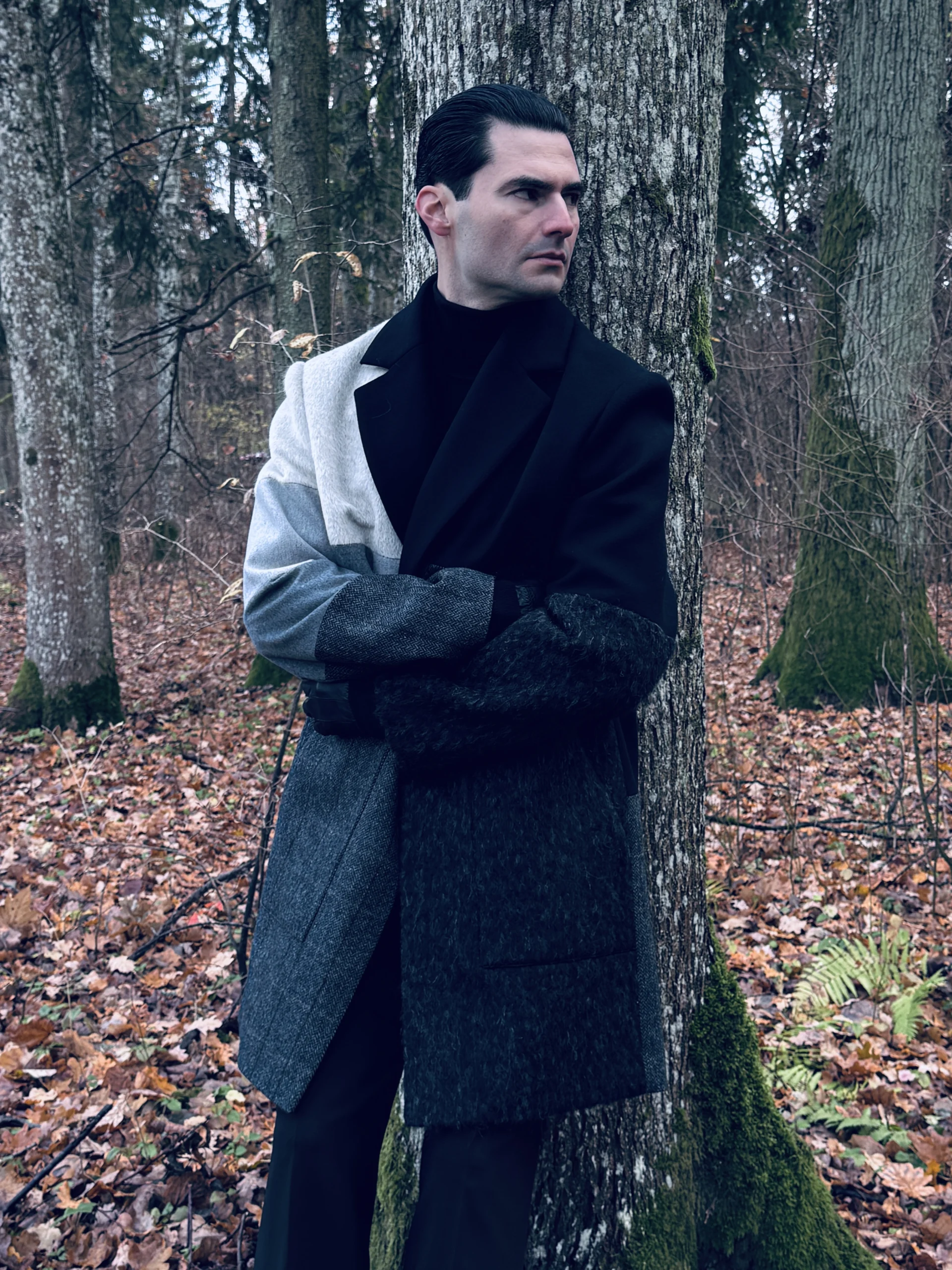 Tvarus vyriškas paltas, tvarus paltas, vienetinis paltas, vyriškas paltas, modernus paltas