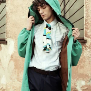 Mėtos žalumo oversize lietpaltis, oversize lietpaltis, unisex lietpaltis